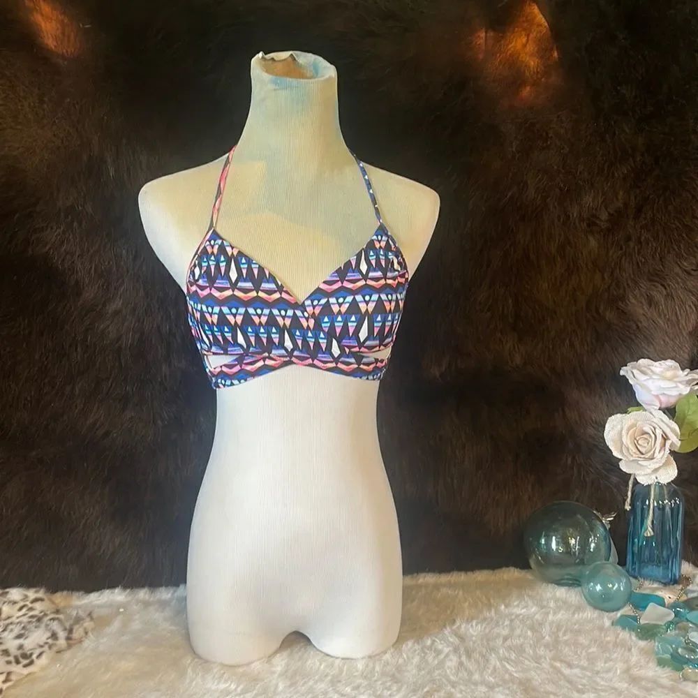 Pink bikini top S (4150)